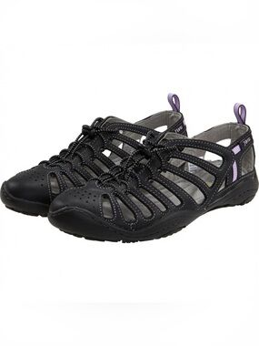 Jambu Black Purple Water Ready Closed Toe Sandals Sz 8.5